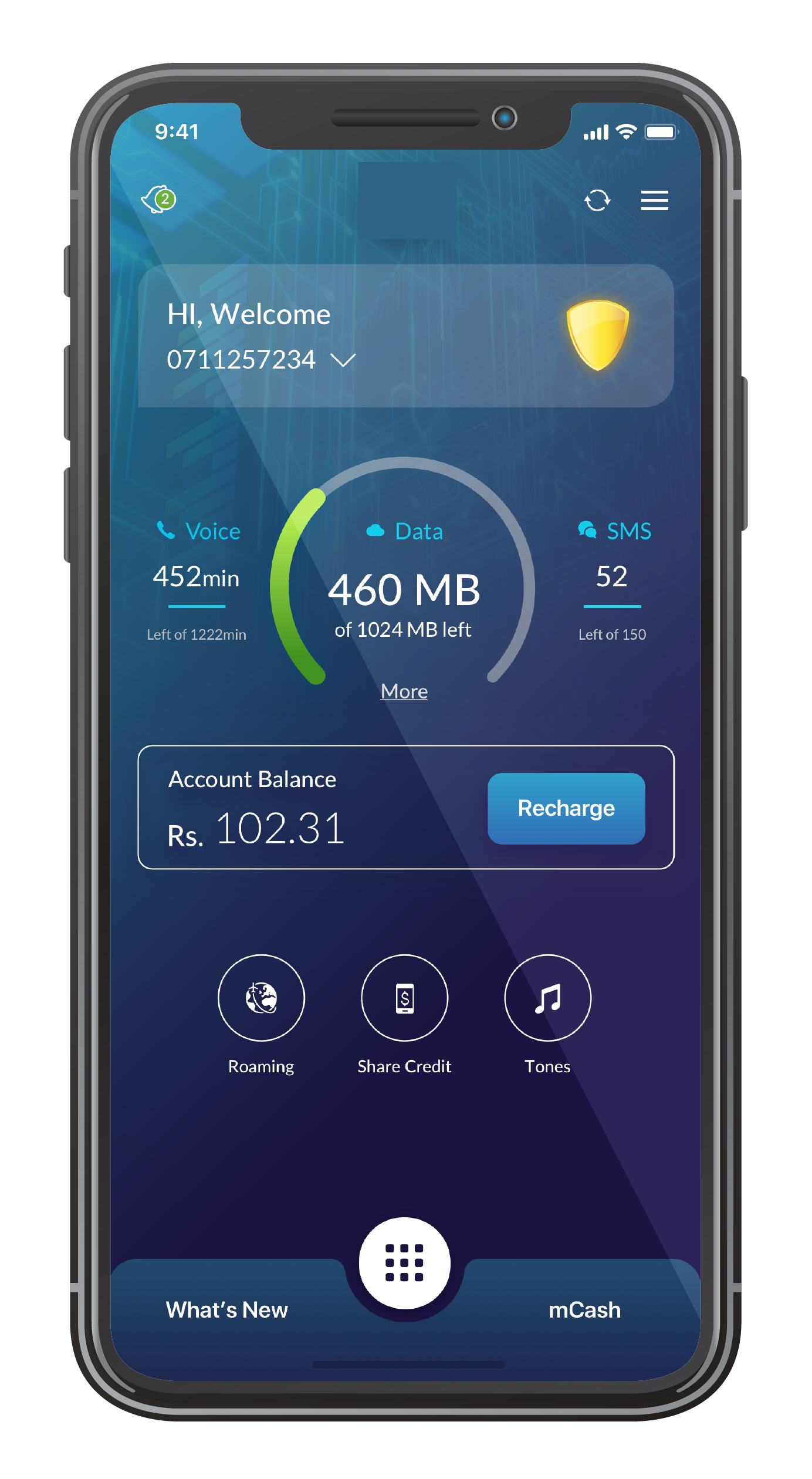 Mobile Selfcare App Omobio