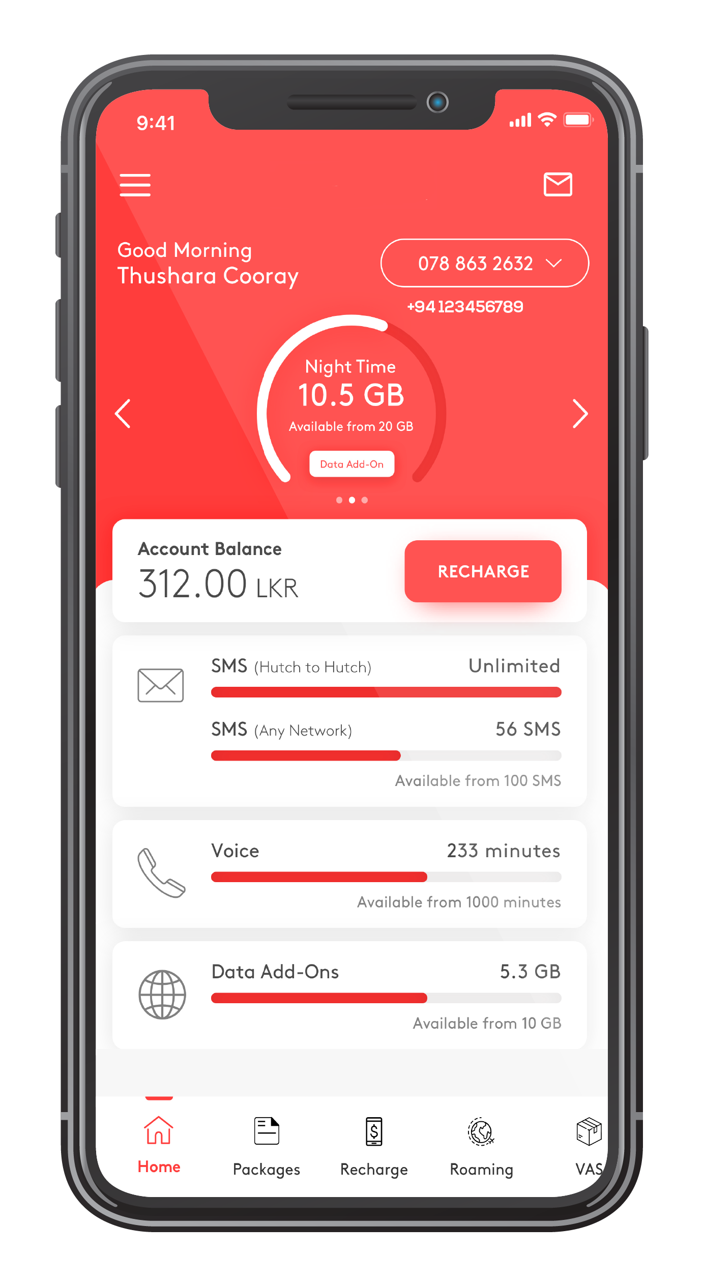 Mobile Selfcare App - Omobio